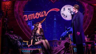 Karen Olivo and Aaron Tveit in Moulin Rouge. Pic: Matthew Murphy/Boneau/Bryan-Brown
